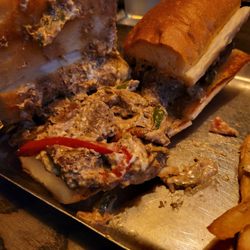 Twisted Tavern - Cheesesteak, although the photo doesn't do the taste justice.
