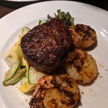 Juniper Steakhouse - Filet and Blackened Shrimp! Yum! - Steakhouses Near Me - Bernalillo, New Mexico