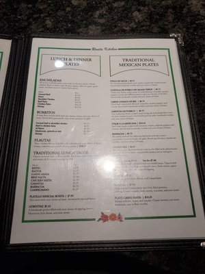 Menu photo 1 Rosita Kitchen Austin, TX