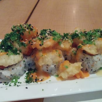Kabosu - spicy yellowtail topped with shrimp. meh - Japanese Near Me - Los Angeles, California Kabosu - spicy yellowtail topped with shrimp. meh - Japanese Near Me - Los Angeles, California