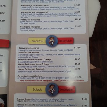 Los Arrieros - Menu 4.17.22 - Colombian Near Me - Jackson Heights, New York Los Arrieros - Menu 4.17.22 - Colombian Near Me - Jackson Heights, New York