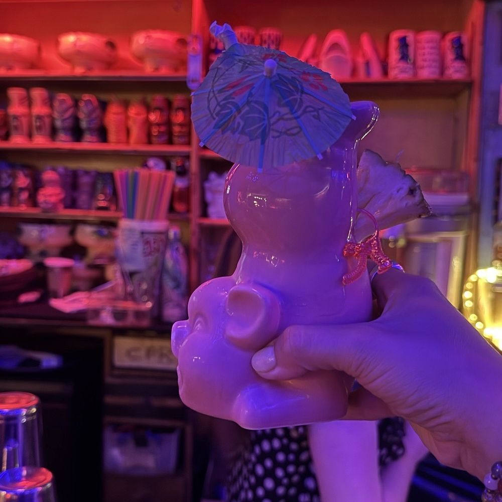 Otto's Shrunken Head - Take home ceramic cup (options in background) - Tiki Bars Near Me - New York, New York Otto's Shrunken Head - Take home ceramic cup (options in background) - Tiki Bars Near Me - New York, New York