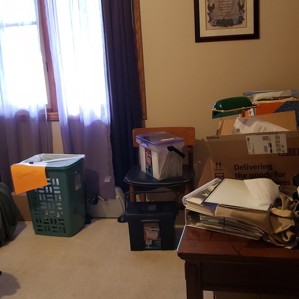 Tidy Butterfly - Office Before - Unusable - Home Organization Near Me