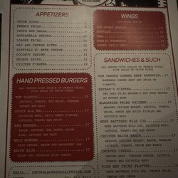 Blackbird Pub & Restaurant - Menu 08/2025