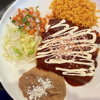 Tacos & Beer Mi Lindo Mexico - 10/10 yum!  ENCHILADAS -3 Enchiladas with Your Choice of Protein, Red or Green, Served with beans and rice - Mexican Near Me - Temecula, California
