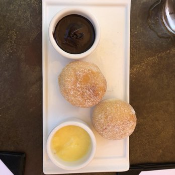 ROUX - Beignets with chocolate sauce and lemon custard sauce - Tapas/Small Plates Near Me - Carmel Valley, California