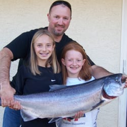 Tight Lines Guide Service - Alyssa's first salmon