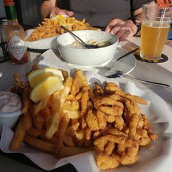 Clam strips.