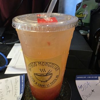 Bamboo Mongolian Grill - Strawberry lemonade tea - Mongolian Near Me - Pasco, Washington