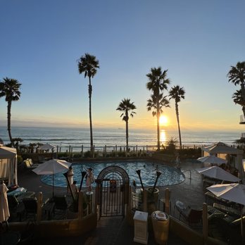 Pacific Terrace Hotel - view from sunset suite balcony - San Diego, CA