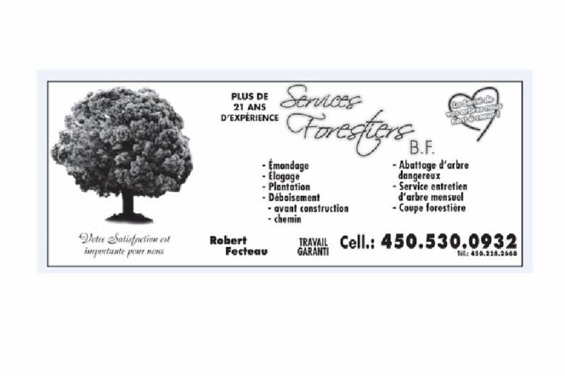 SERVICES FORESTIERS BF Updated July 2024 36 du Lac Marier, Ste