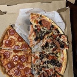 a pizza in a box