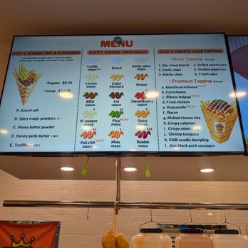 Kingfriez - Easy to read menu - Korean Near Me - Los Angeles, California Kingfriez - Easy to read menu - Korean Near Me - Los Angeles, California