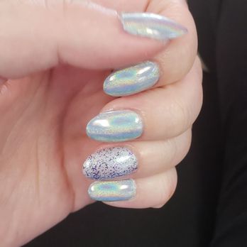 Gorgeous Hair & Nails - Great holographic manicure done by Binh - Hair Salons Near Me - Westminster, California Gorgeous Hair & Nails - Great holographic manicure done by Binh - Hair Salons Near Me - Westminster, California