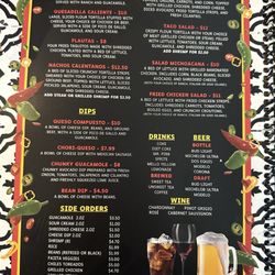 Tierra Caliente - Menu