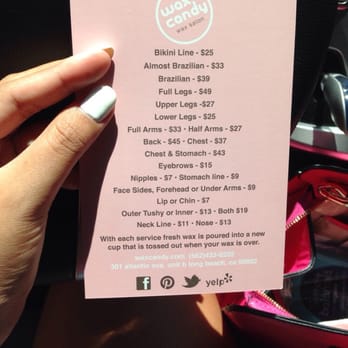 Wax Candy - Service menu - Waxing Near Me - Long Beach, California