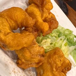 Shrimp Pakora - Jumbo shrimps dipped in spiced chickpeas flour and deep fried. Shrimp Pakora - Jumbo shrimps dipped in spiced chickpeas flour and deep fried.