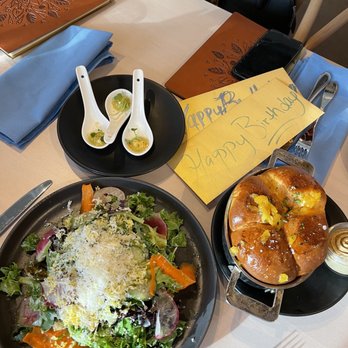Solstice - Solstice salad and bread mmmm - New American Near Me - Irvine, California Solstice - Solstice salad and bread mmmm - New American Near Me - Irvine, California