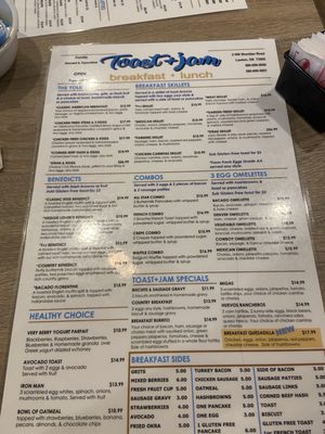Menu photo 1 Toast & Jam Lawton, OK