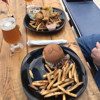 Bearwaters Brewing - The fries were crispy and my husband's burger was soooo delicious! - Breweries Near Me - Canton, North Carolina