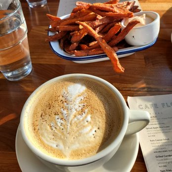 Cafe Flora - Yam Fries and Latte - Vegetarian Near Me - Seattle, Washington Cafe Flora - Yam Fries and Latte - Vegetarian Near Me - Seattle, Washington