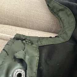 Jacket with damage