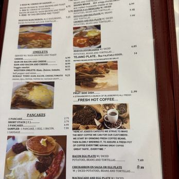 Jose's Cafecito Restaurant - Menu - Breakfast & Brunch Near Me - Weslaco, Texas
