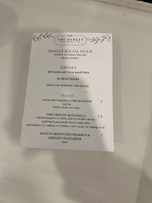 Menu photo 2 The Henley Kitchen and Bar Southlake, TX Menu photo 2 The Henley Kitchen and Bar Southlake, TX