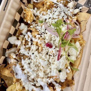 Naco Mexican Eatery - Chilaquiles taco - Food Trucks Near Me - San Antonio, Texas