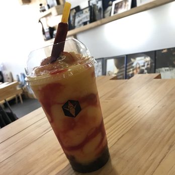 Chill Zone - Mango volcano with boba - Coffee & Tea Near Me - Arlington, Virginia