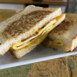 The Beautiful Gate - Breakfast Sandwich - Bacon, Egg and Cheddar on Sourdough