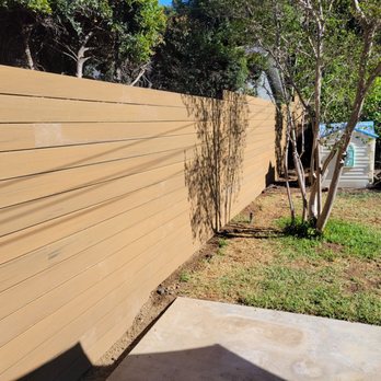 MG Construction & Decks - Our new fence made out of composite decking material. - Patio Coverings Near Me - West Hollywood, California