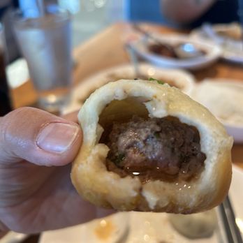 Super Dumpling - Inside the beef Beef Pan-Fried Dumplings - Chinese Near Me - Culver City, California