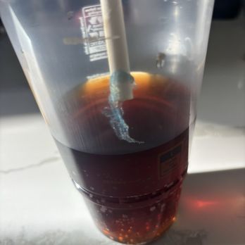 McDonald's - This was a regular Coke® and this cloth or plastic appeared in the drink. - Fast Food Near Me - Salinas, California