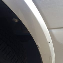 Paint has been rubbed off