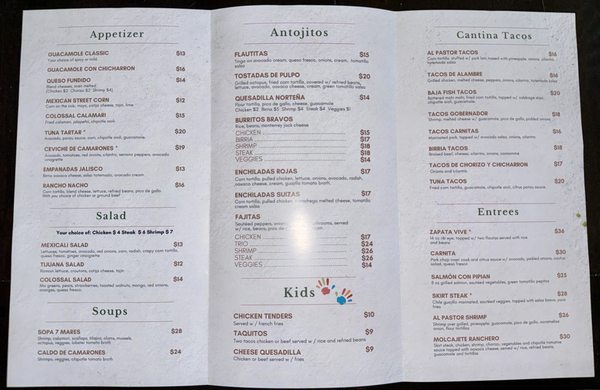 Menu photo 4 Colossal Restaurant Wharton, NJ