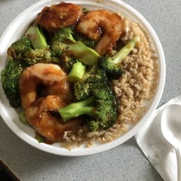 Lunch special shrimp and broccoli Lunch special shrimp and broccoli
