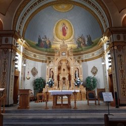 Grotto of the Redemption - Inside the Catholic church next to the grotto.
