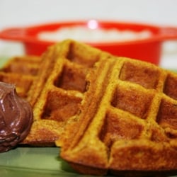 Gourmet Meal Plan - Spiced Apple Gluten Free Waffles with Vanilla Bean Butter and Cinnamon Oatmeal
