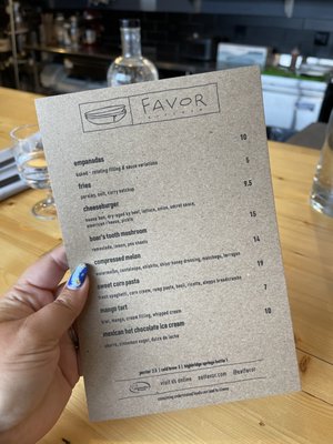 Menu photo 3 favor Lexington, KY