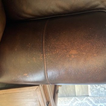 Mobile Leather Pro - Before Armrest - Furniture Reupholstery Near Me