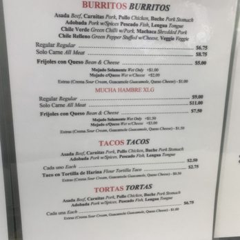 Sonora Food Products - Updated menu 4/24/2021 - Mexican Near Me - Artesia, California