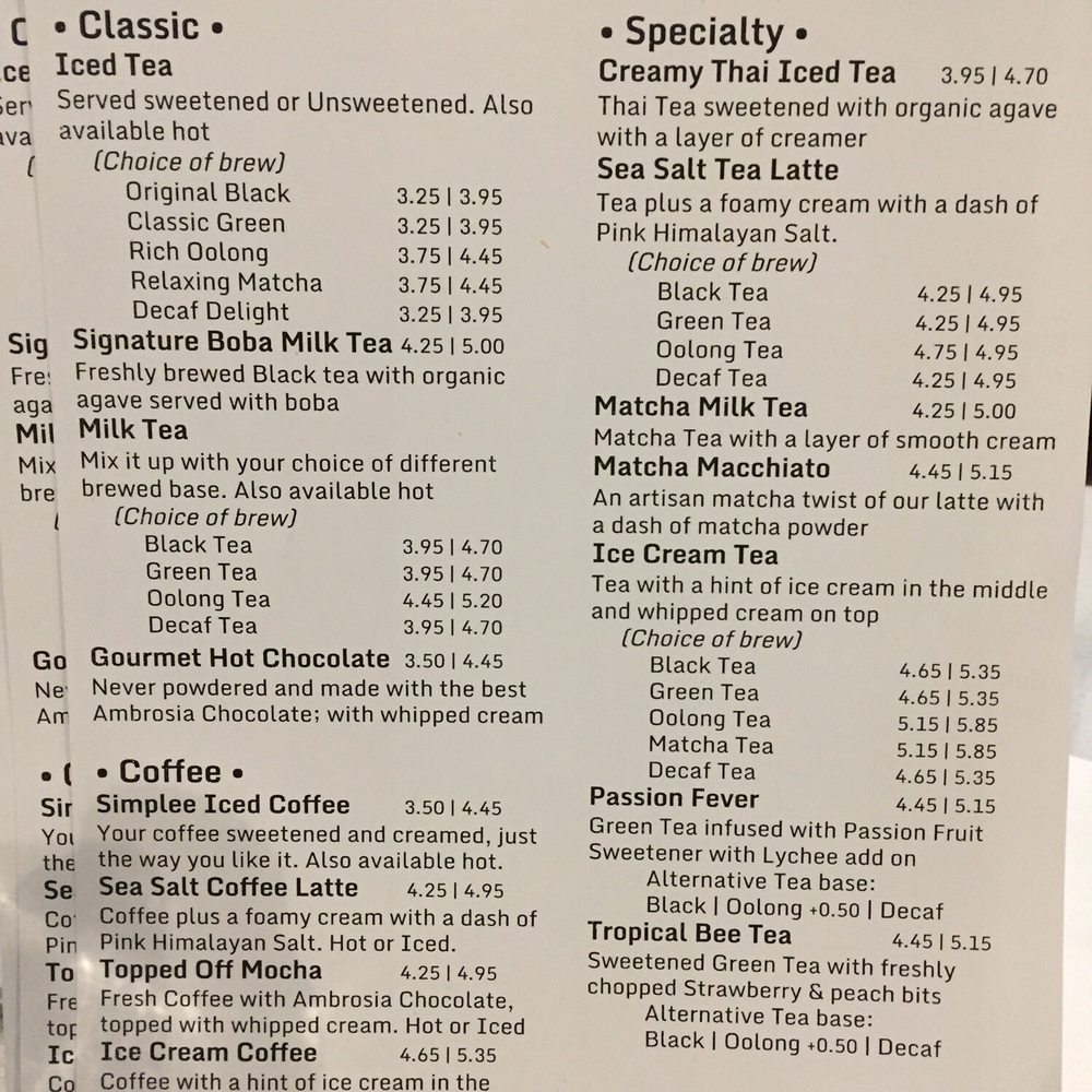 Simplee Boba - Menu - Bubble Tea Near Me - South Pasadena, California Simplee Boba - Menu - Bubble Tea Near Me - South Pasadena, California