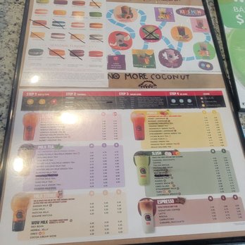 Kung Fu Tea - Register menu - Juice Bars & Smoothies Near Me - New Caney, Texas