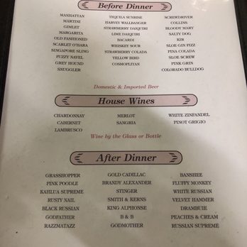 Pink Poodle Steakhouse - Drinks - Steakhouses Near Me - Crescent, Iowa Pink Poodle Steakhouse - Drinks - Steakhouses Near Me - Crescent, Iowa