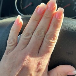 Euphoria Day Spa - Pink and white ombré nails
