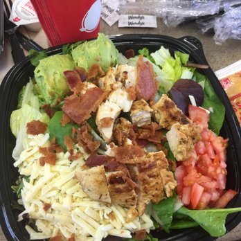 Wendy's - a salad with chicken, lettuce, tomatoes, and cheese - Burgers Near Me - Hurricane, Utah