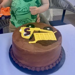Edible Dump truck cake - chocolate buttercream, gluten free marble Edible Dump truck cake - chocolate buttercream, gluten free marble