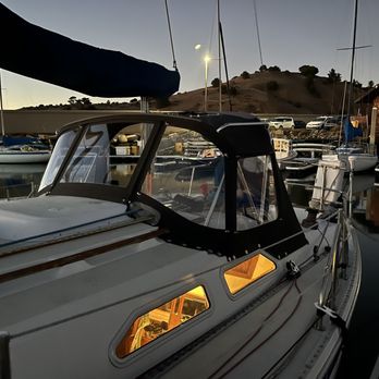 Berkeley Marine Canvas - Custom dodger on an Ericson 32 - Boat Parts & Supplies Near Me - Berkeley, California Berkeley Marine Canvas - Custom dodger on an Ericson 32 - Boat Parts & Supplies Near Me - Berkeley, California