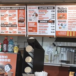 Miller's Famous Sandwiches - Menu
